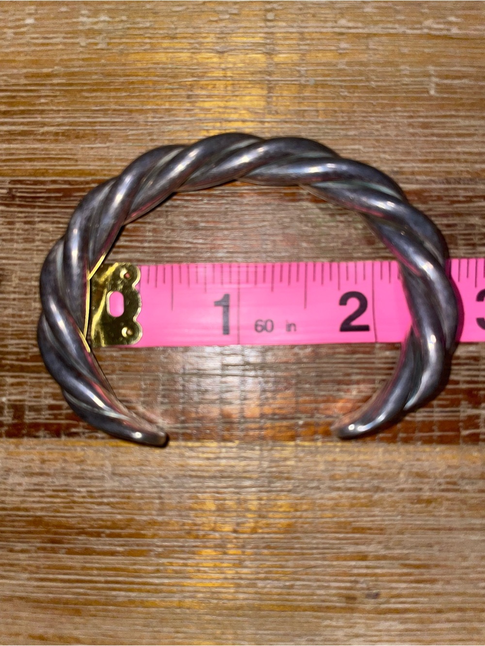Silpada Twisted Rope Cuff Braceket